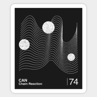 Chain Reaction / Minimalist Graphic Artwork Design Magnet